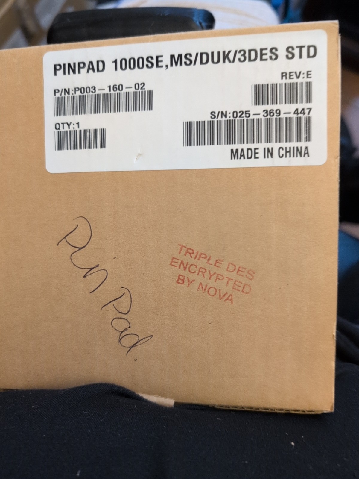 PINPAD 1000SE, MS/DUK/3DES STD POS SYSTEMS (New Open-Box)