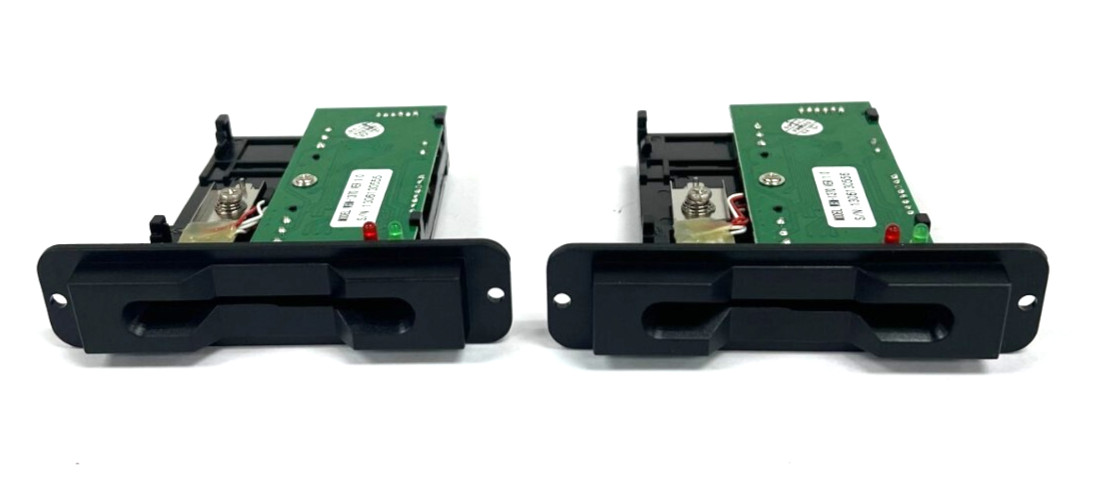 GAMING MACHINE HALF INSERT MAGNETIC CARD READER WBM-1370 W/CABLE LOT OF 2