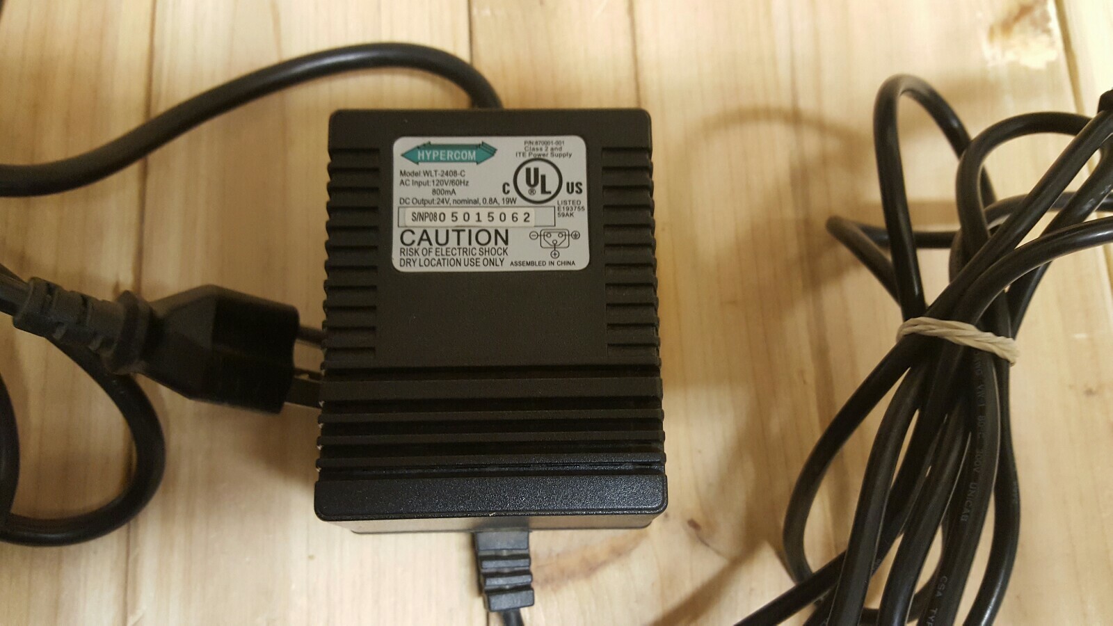 Hypercom Model WLT-2408-C Credit Debit Card Machine 24V I.T.E. Power Supply Cord