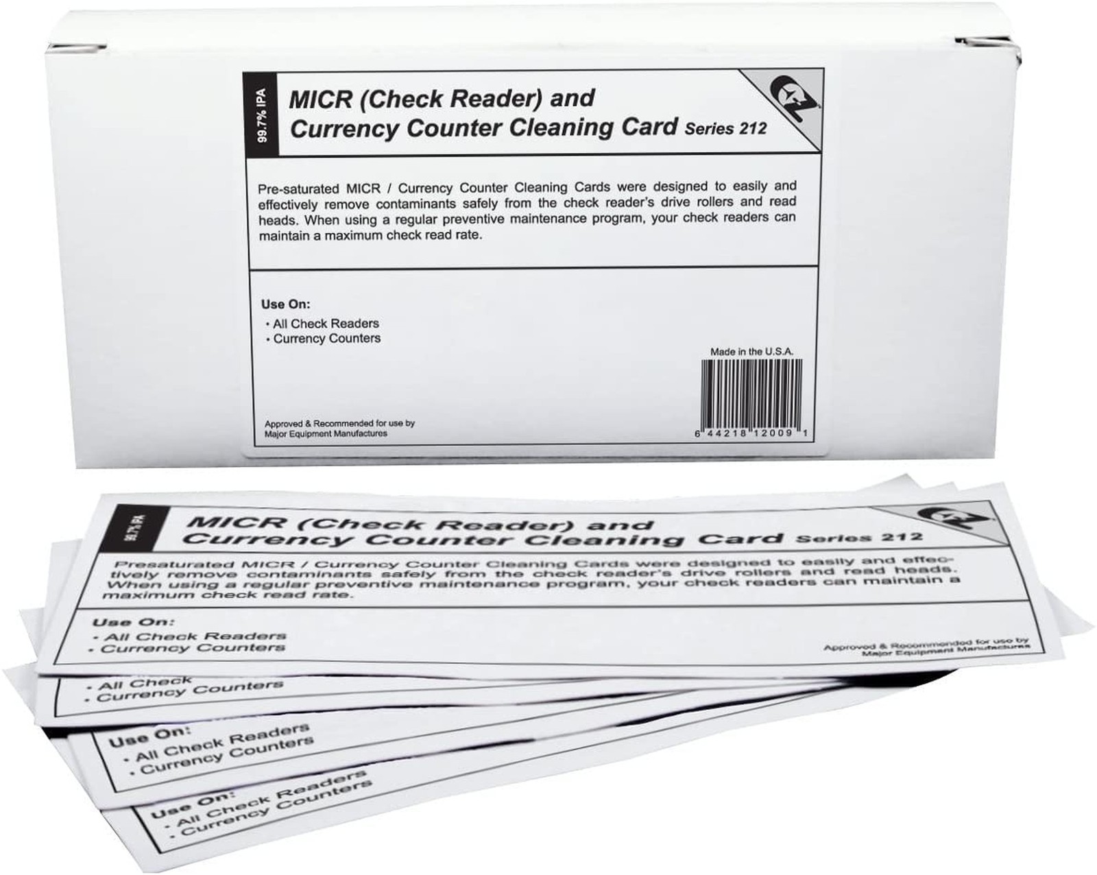 KICTeam – Cleaning Cards for MICR/Check Reader Machines (25 Cards) – Presatur…