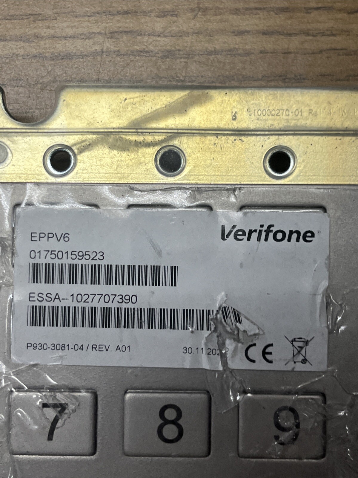 Verifone EPPV6 External Secure Hybrid Reader Keypad