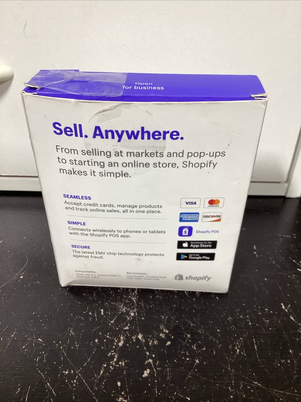 Shopify Chip & Swipe Reader – White (S1701)