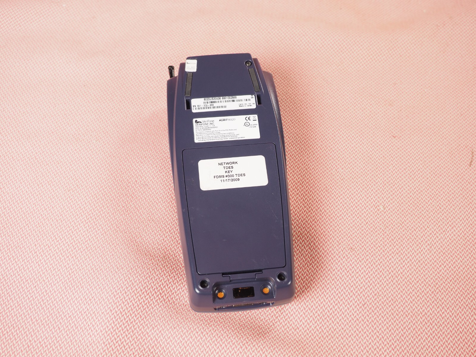 VeriFone Nurit 8020 Wireless Terminal GPRS Credit Debit Card Reader UNTESTED
