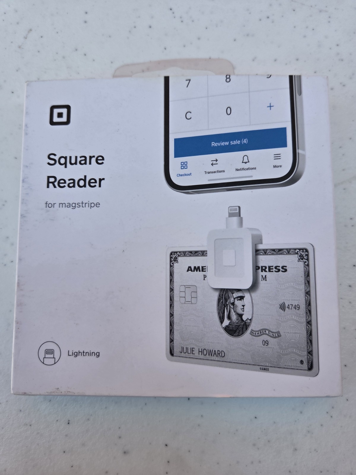 Square Reader for Magstripe (Lightning Connector) – FACTORY SEALED – Untested