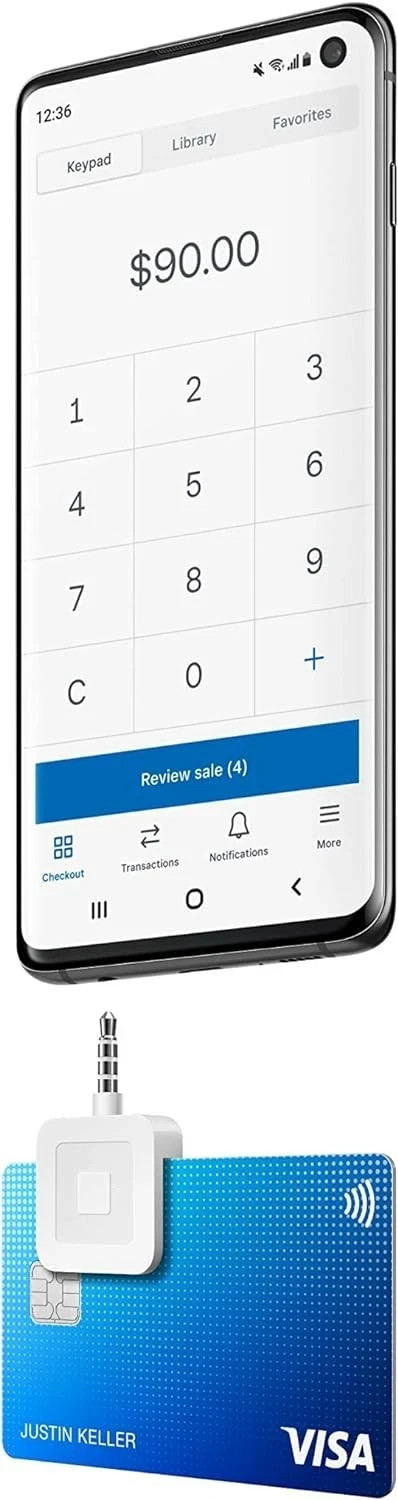 Square A-PKG-0206-01 Credit Debit Card Reader – White for Apple iPhone and…