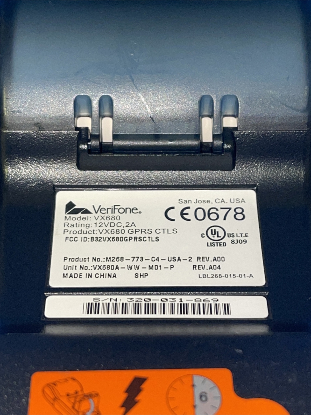 Verifone VX 680 3G Wireless Credit Card Terminal