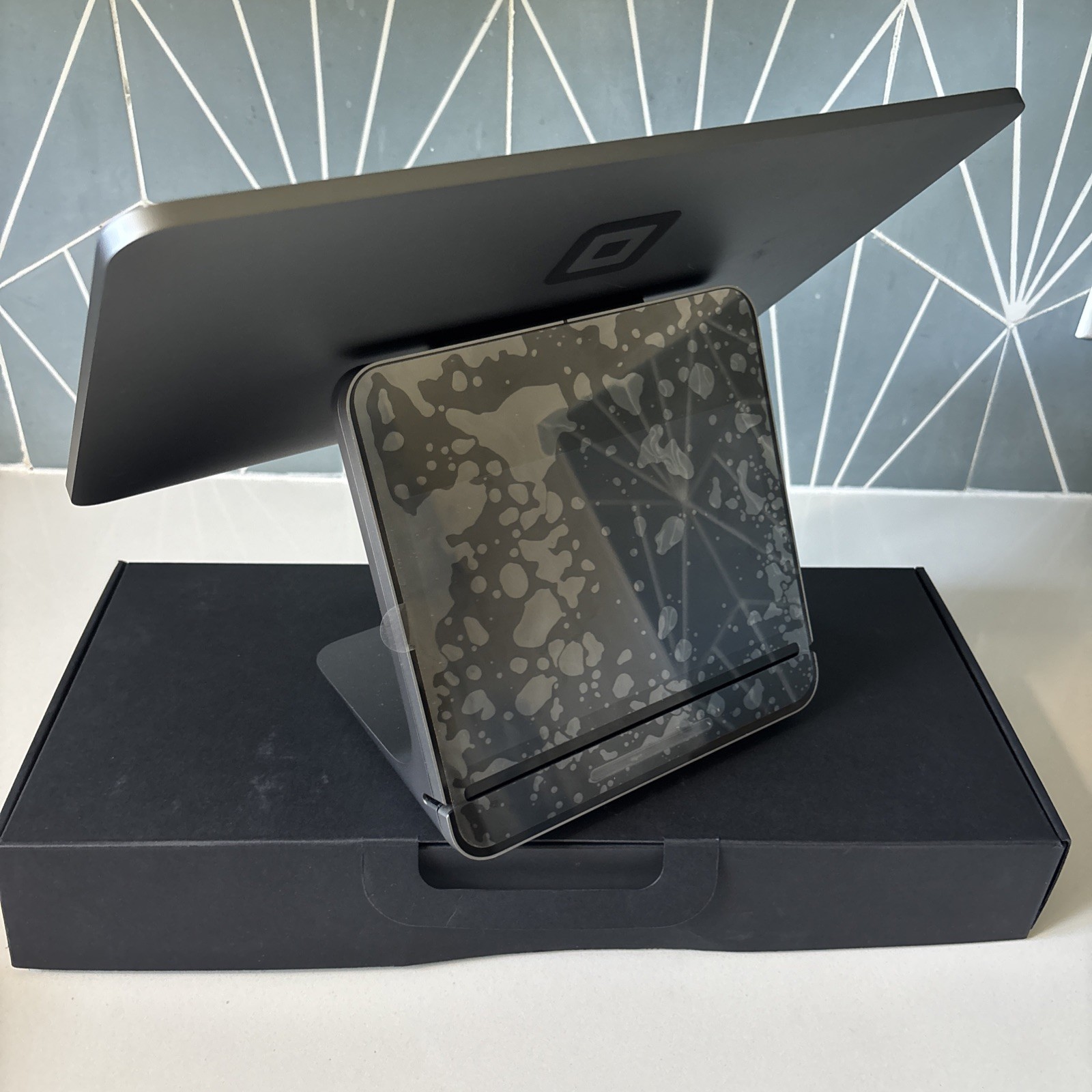 Square POS Register System Black, Model SPS1-01 & SPS4-01-A Touchscreen used