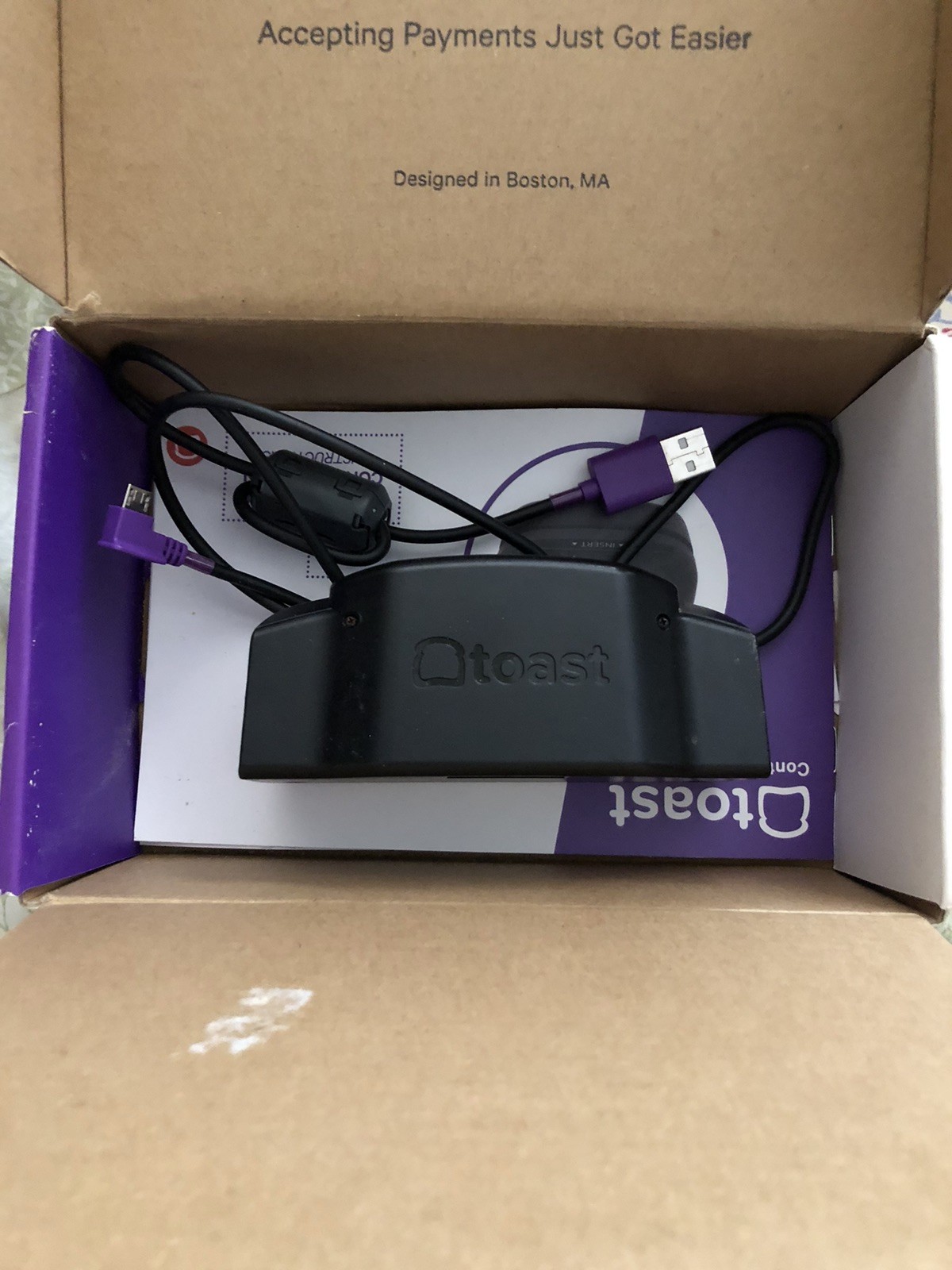 Toast Flex Payment Device Credit Card Reader Swiper plug in 21079828 TD100
