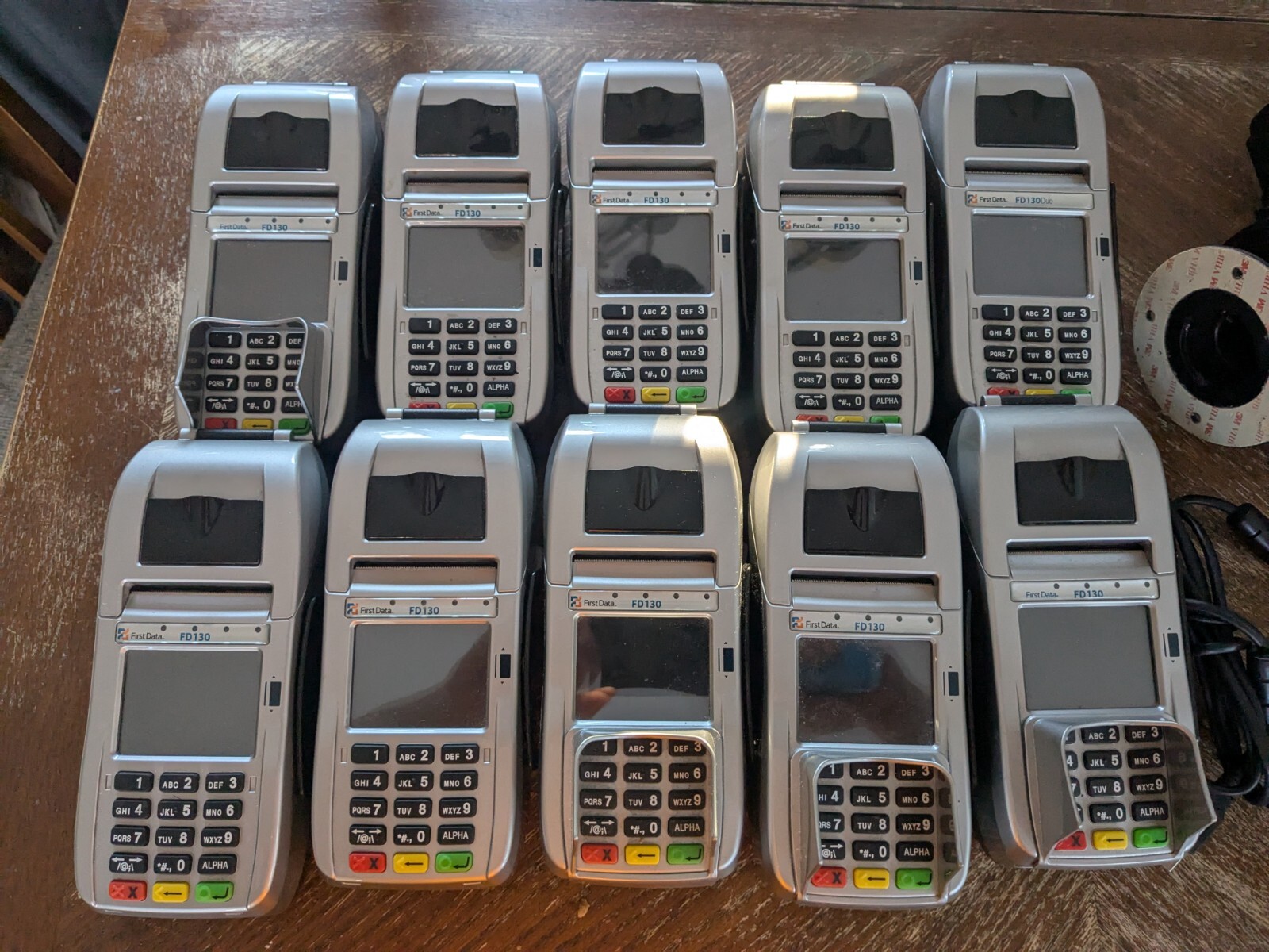 Lot of 10 first data fd130 credit card reader machine FD 35