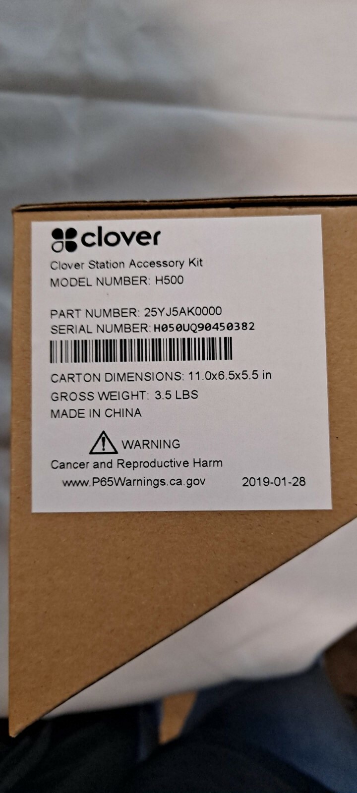 Clover Station C500 with Clover P500 Printer and Accessory Kit H500 NEW