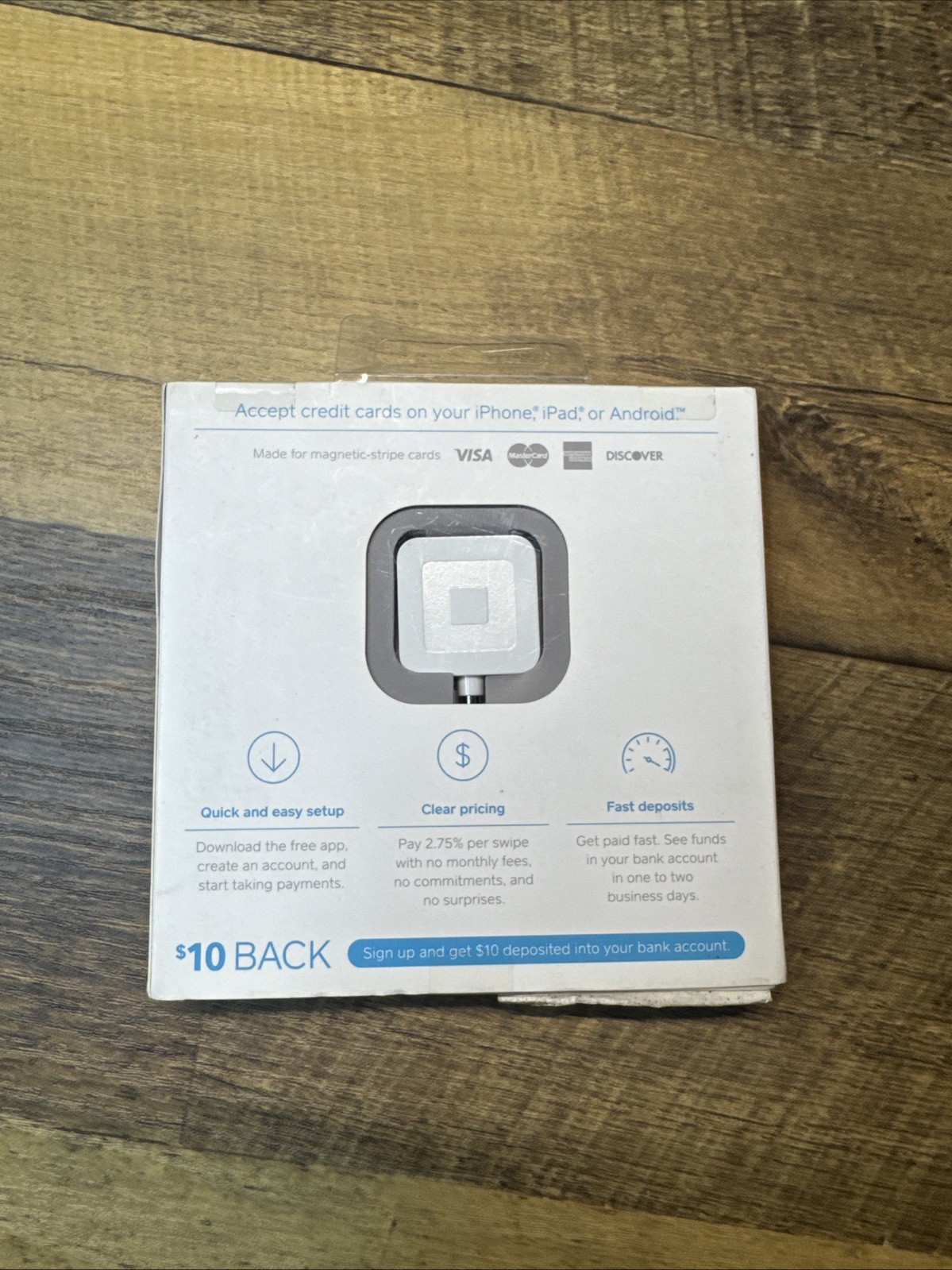 NEW Square Reader Credit Debit Card swipe for iPhone & Android 3.5mm