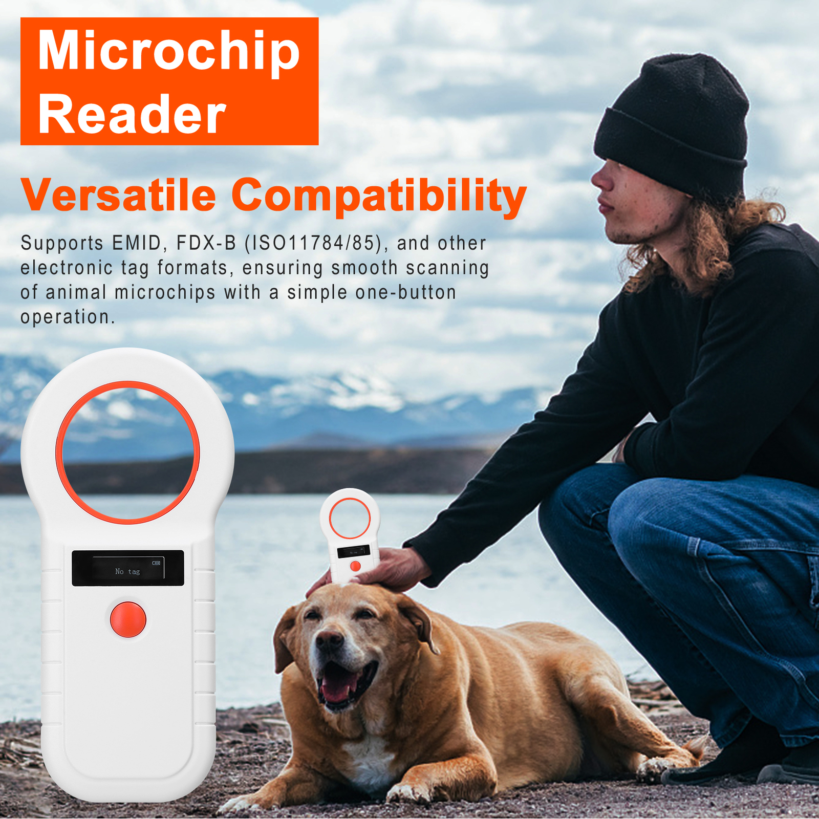 Microchip Reader Handheld Chip M0U0