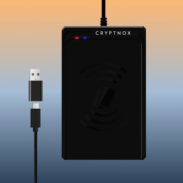 Contactless NFC Smart Card Reader – USB Type-C & Type-A, ISO 14443, Secure E-Pay
