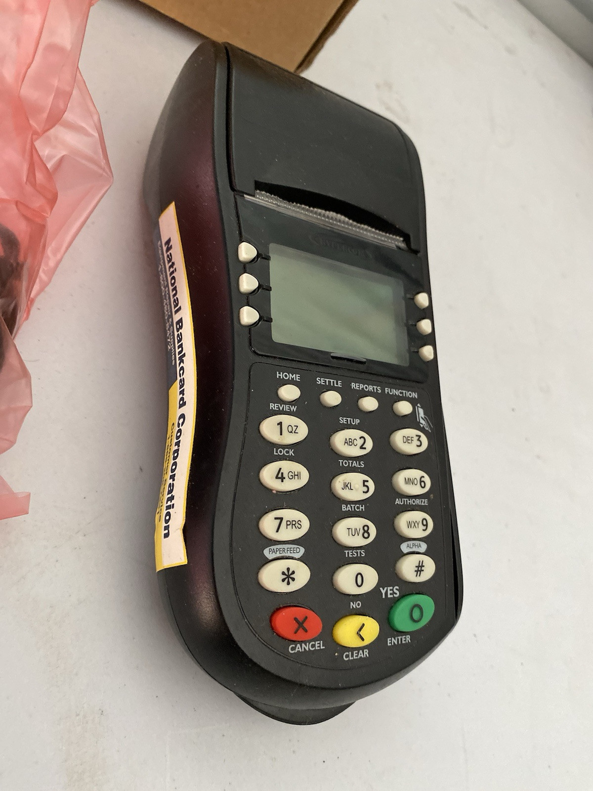 Hypercom T-4205 Credit Card POS Processing Machine Terminal W/ AC Adapter