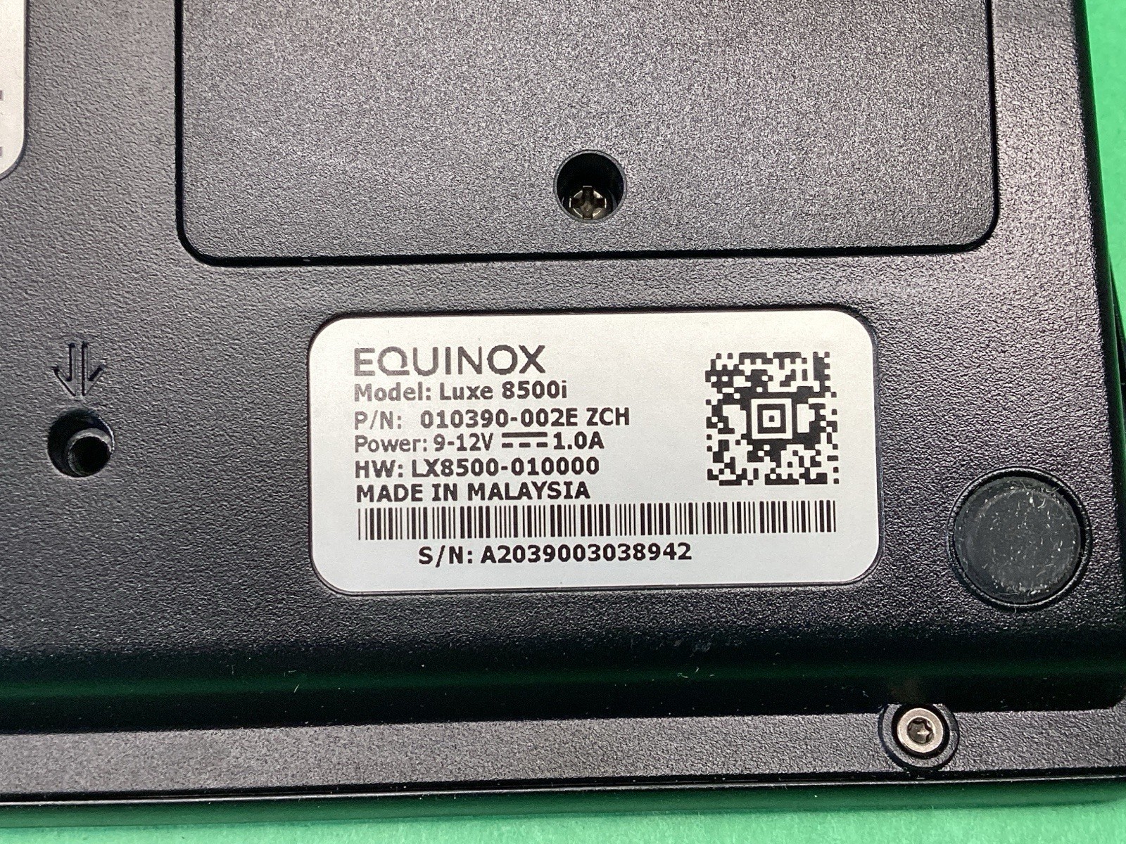 Equinox Luxe 8500i Touchscreen Payment Terminal POS 010390-002E – UNTESTED