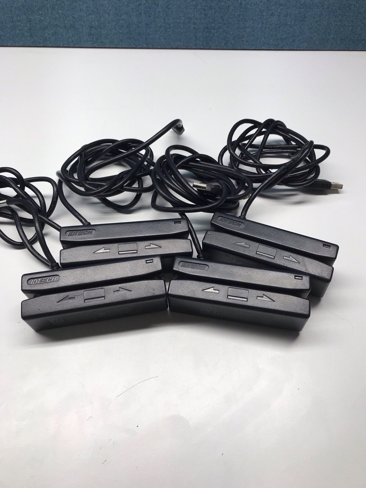 Lot of 4 ID Tech IDRE-335133BE Securemag Magnetic Stripe Reader
