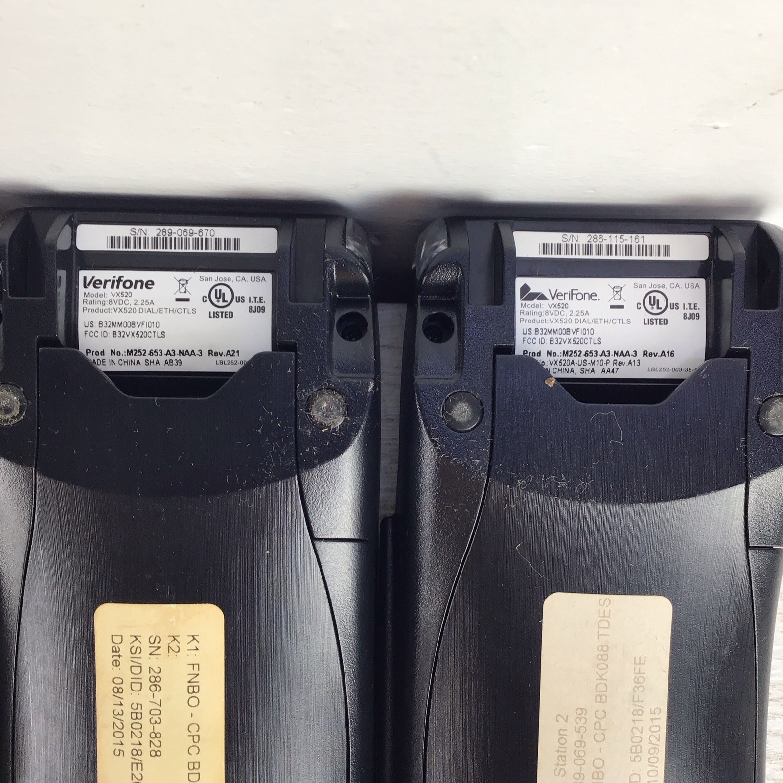 Lot Of 10 Verifone VX520 POS Terminals Tested Tampered READ
