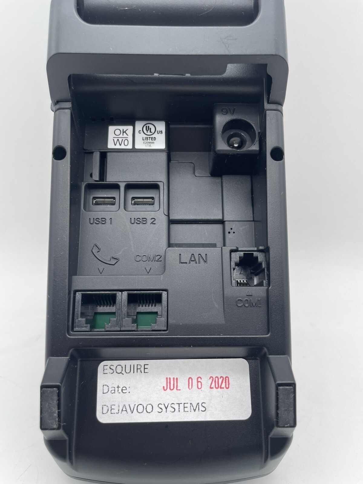 D javoo VEGA 3000 Magnetic POS Credit Card Terminal with AC Adapter WORKING