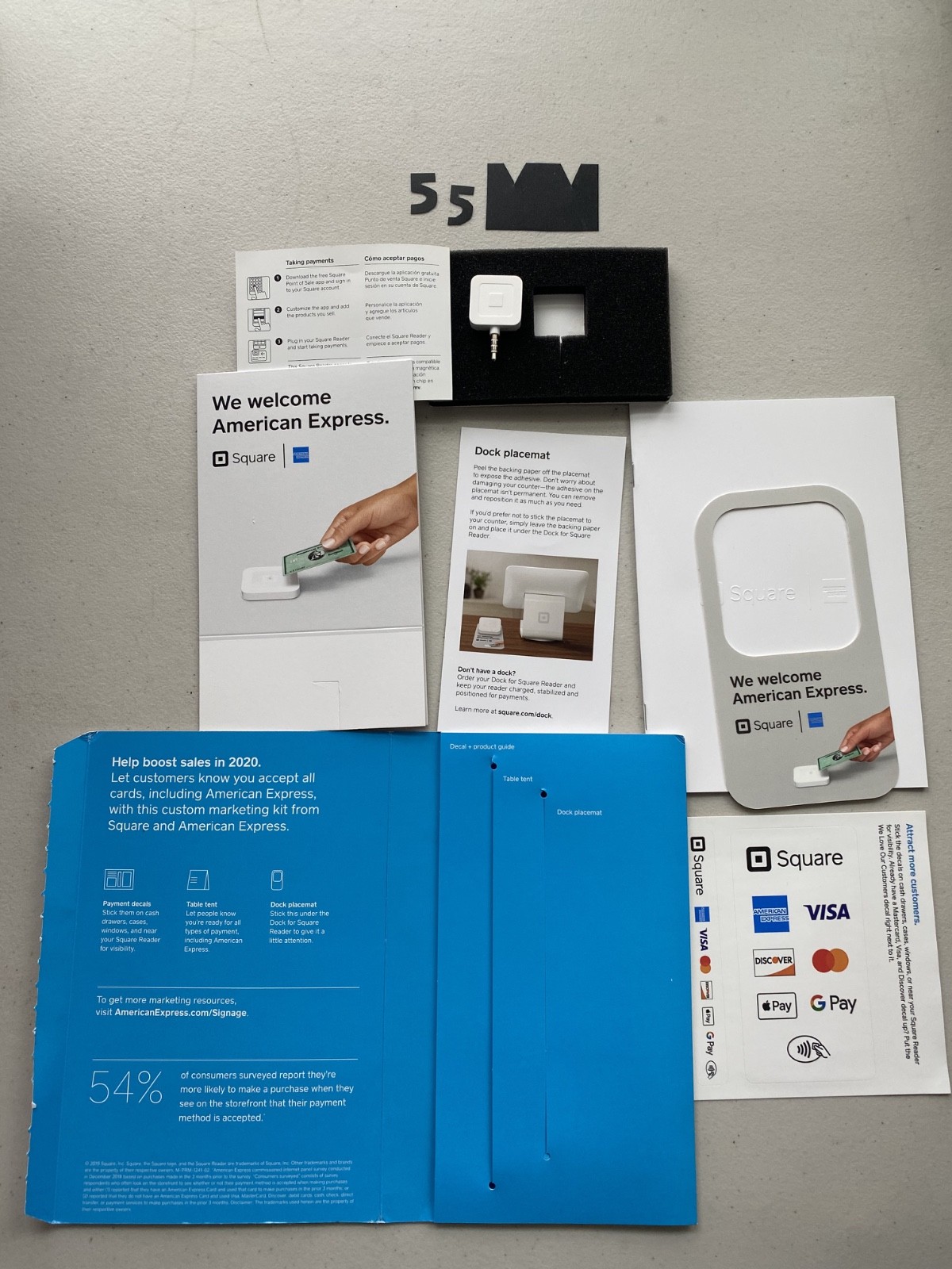 Square Reader Credit Card Reader for MagStripe Headphone Jack