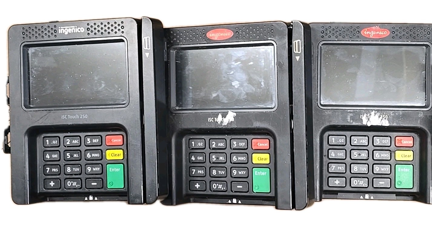 Ingenico iSC Touch 250 Payment Terminals Lot of 13 As is