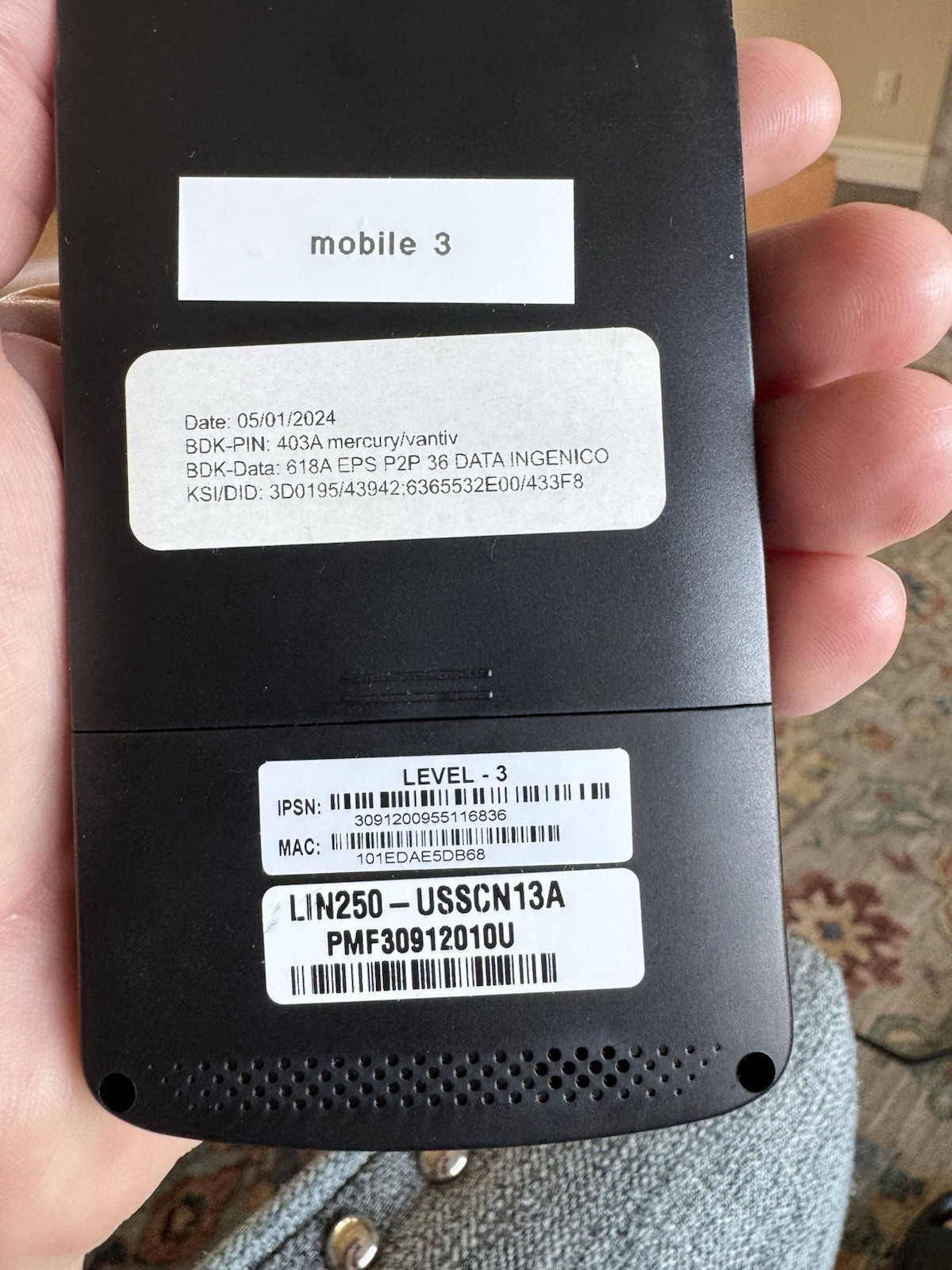 Ingenico Link 2500 PMF30912010U Wireless Terminal