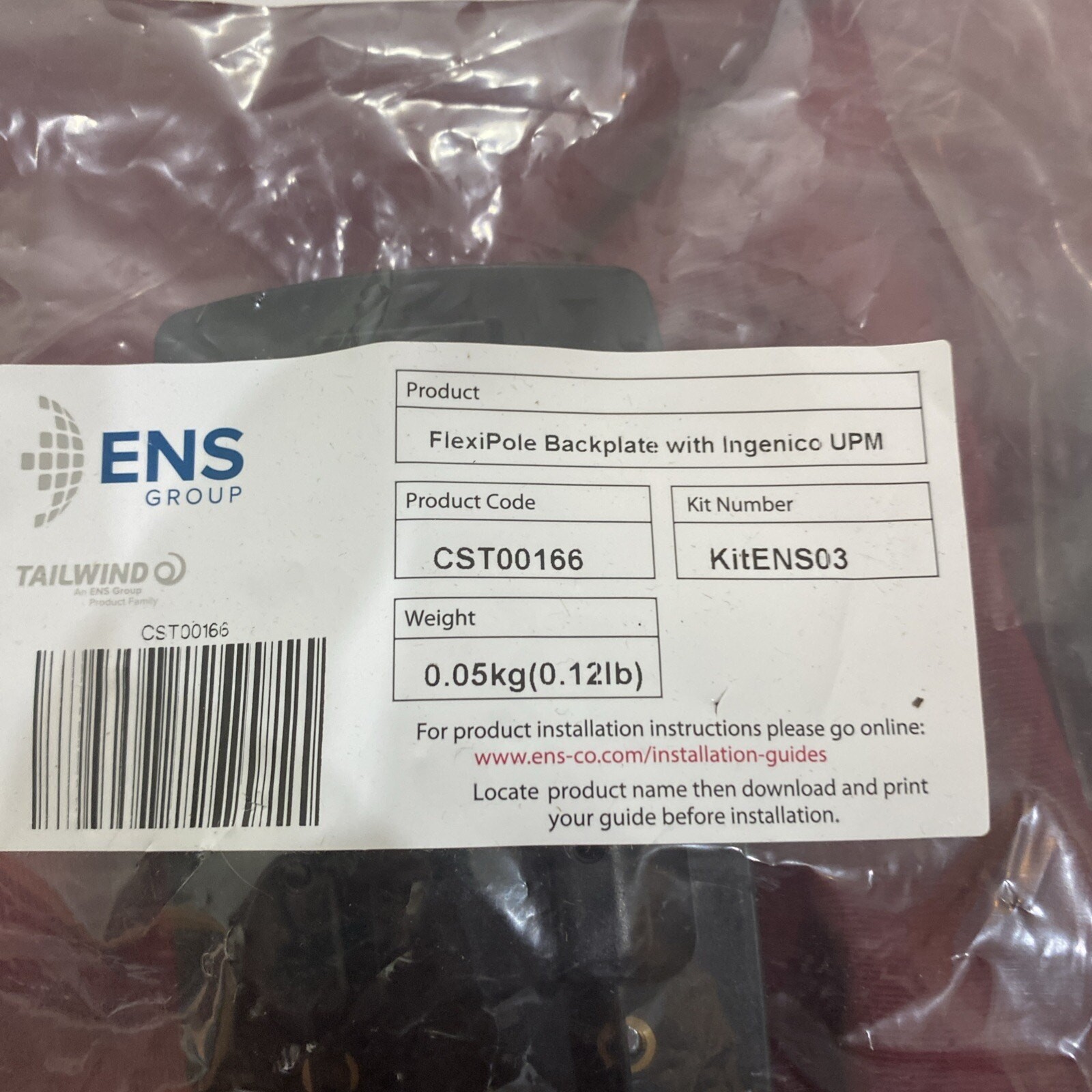 ENS FlexiPole Backplate w/Ingenico UPM CST00166