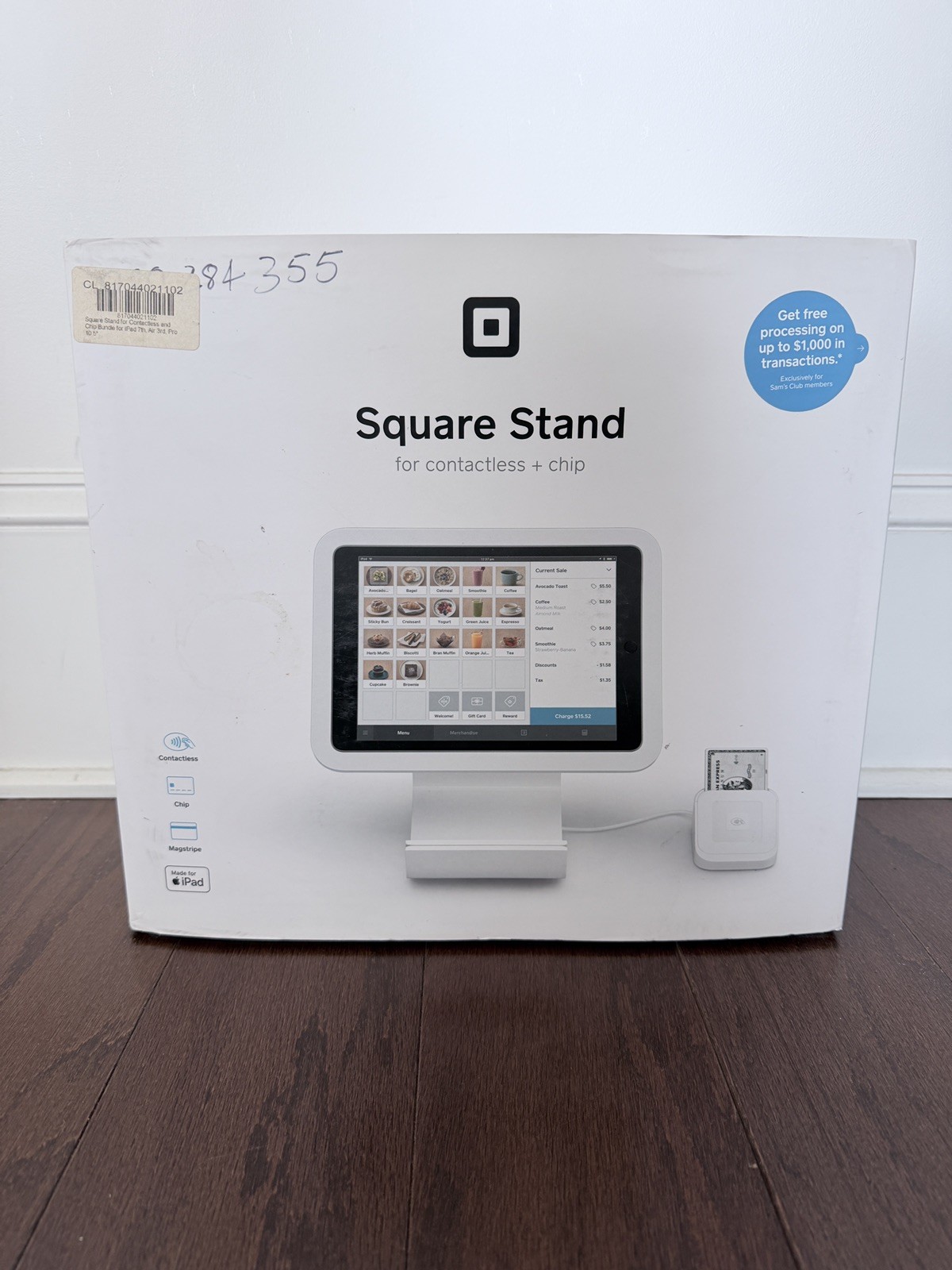 Square Stand A-SKU-0591-A1 Contactless & Chip Bundle Reader