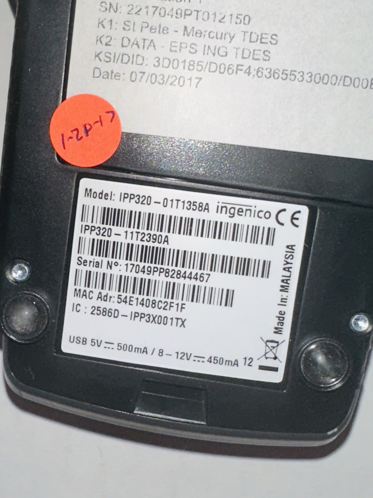 Ingenico iPP320 Credit Card Processing Terminal Machine (New – Open Box )