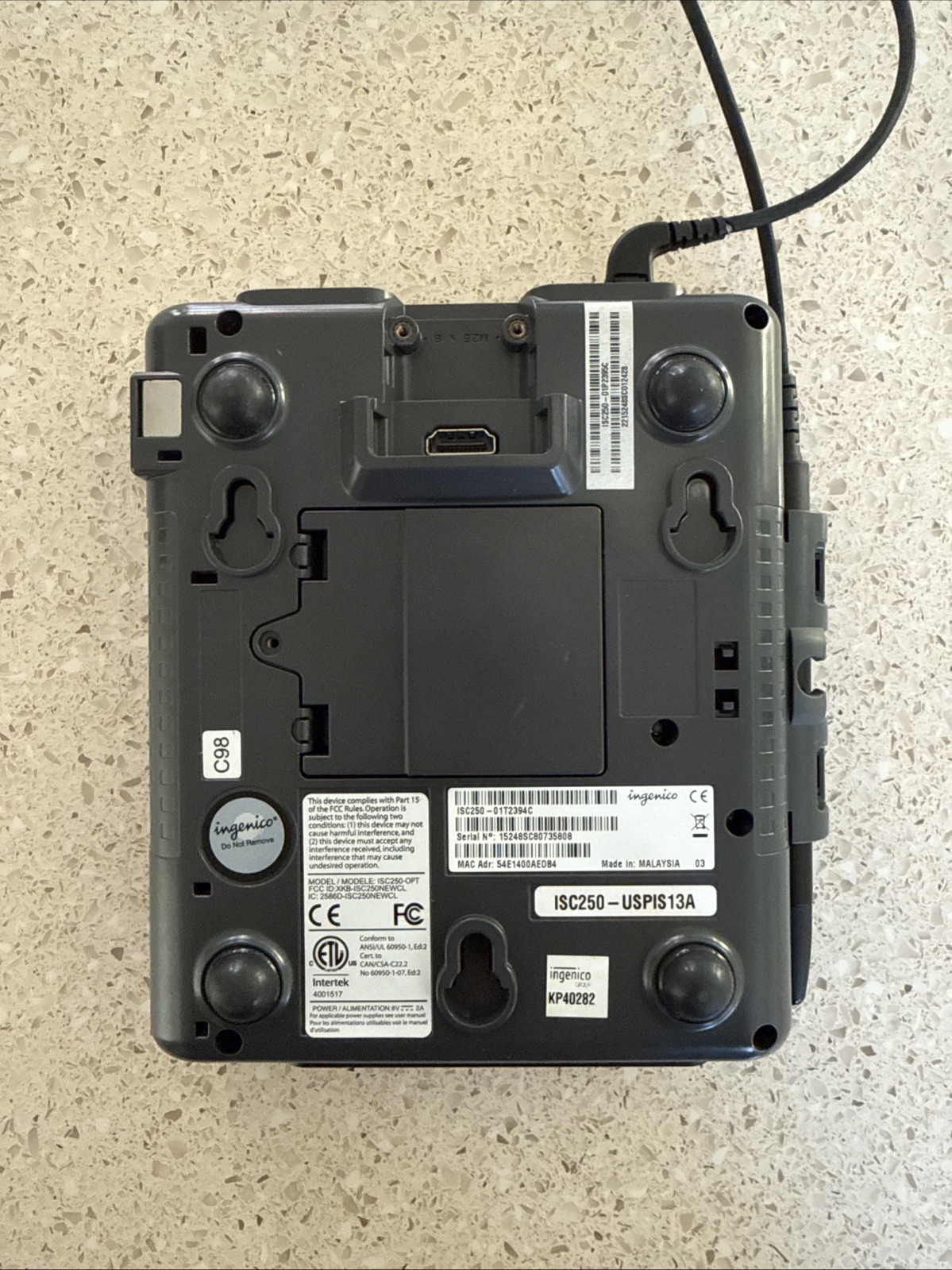 Ingenico ISC250 Credit Card Terminal