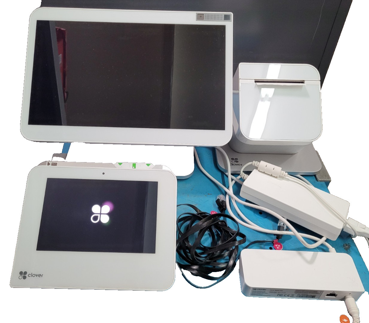 Clover Station Pro w/Display-S503 Terminal-C503 Printer-P501 Hub-H500–Unlocked