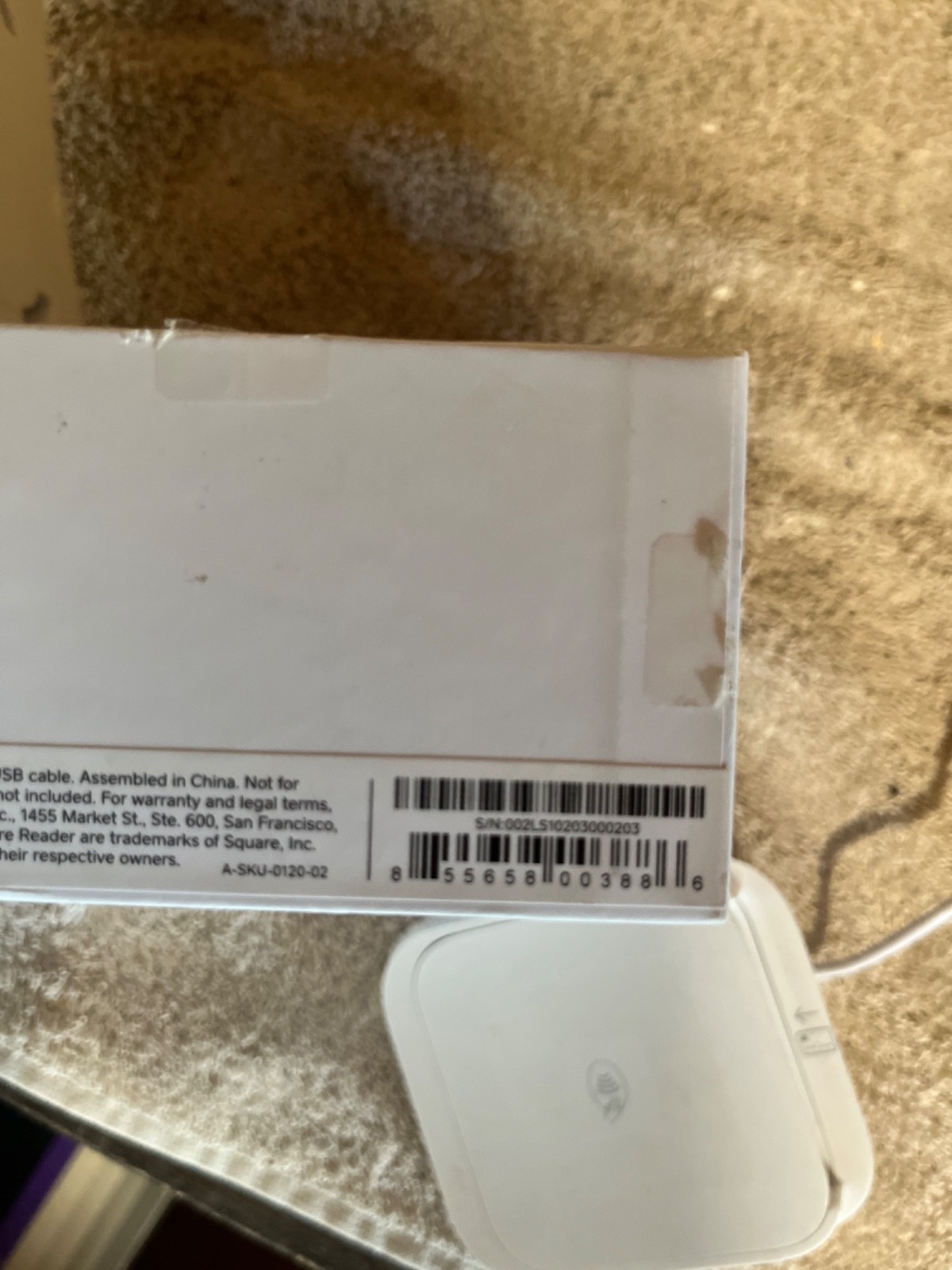 Square A-SKU-0792 Credit Card Reader for Contactless and Chip Machine 2nd Gen.