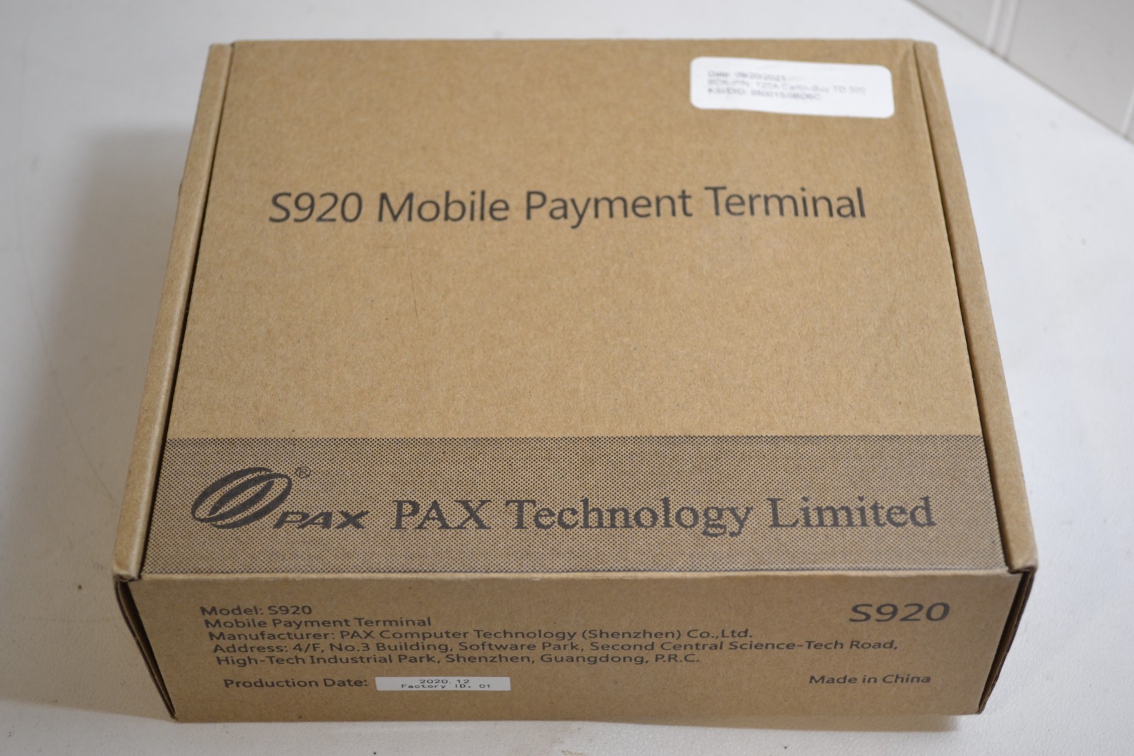 PAX S920 Mobile Payment Terminal