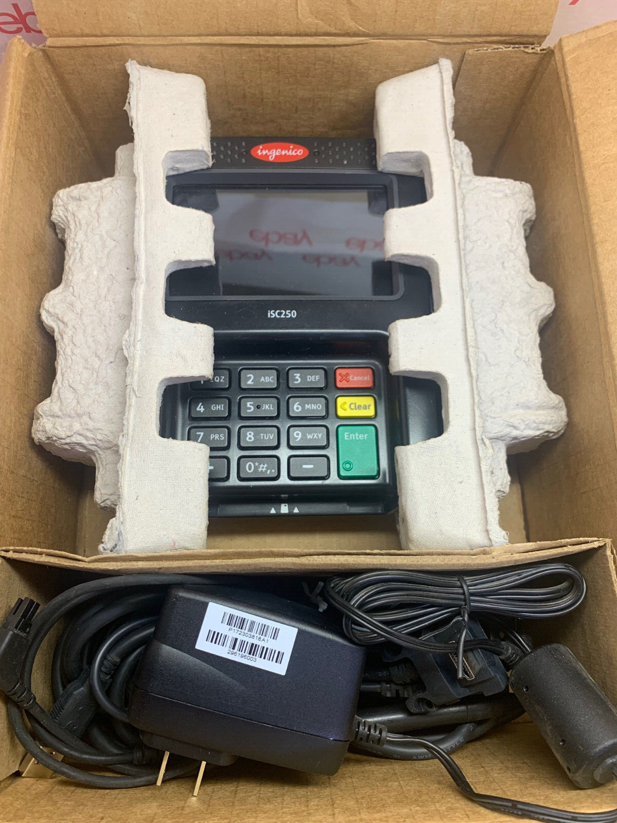 INGENICO iSC250-OPT 01T2394A Payment Terminal Card Reader Machine with Stylus