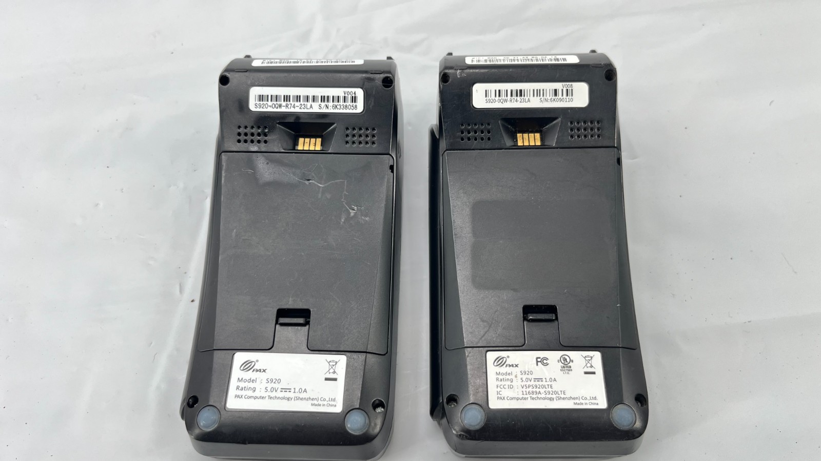 PAX S920 Mobile POS Credit Card Terminal Bluetooth Wireless LOT of 2