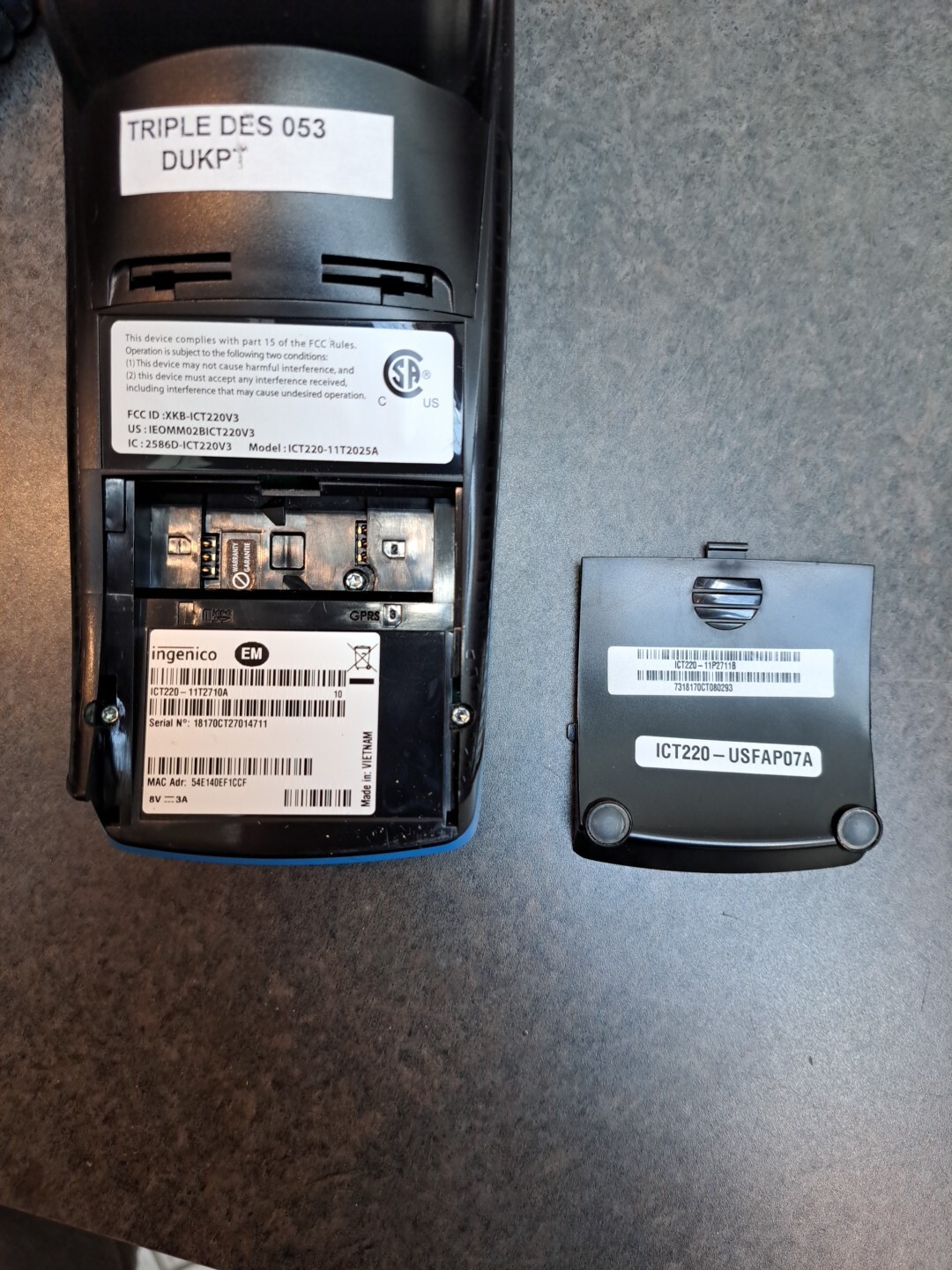 Ingenico Triple DES 053 DUKPT Credit/Debit Card Terminal ip95x Appstar Financial