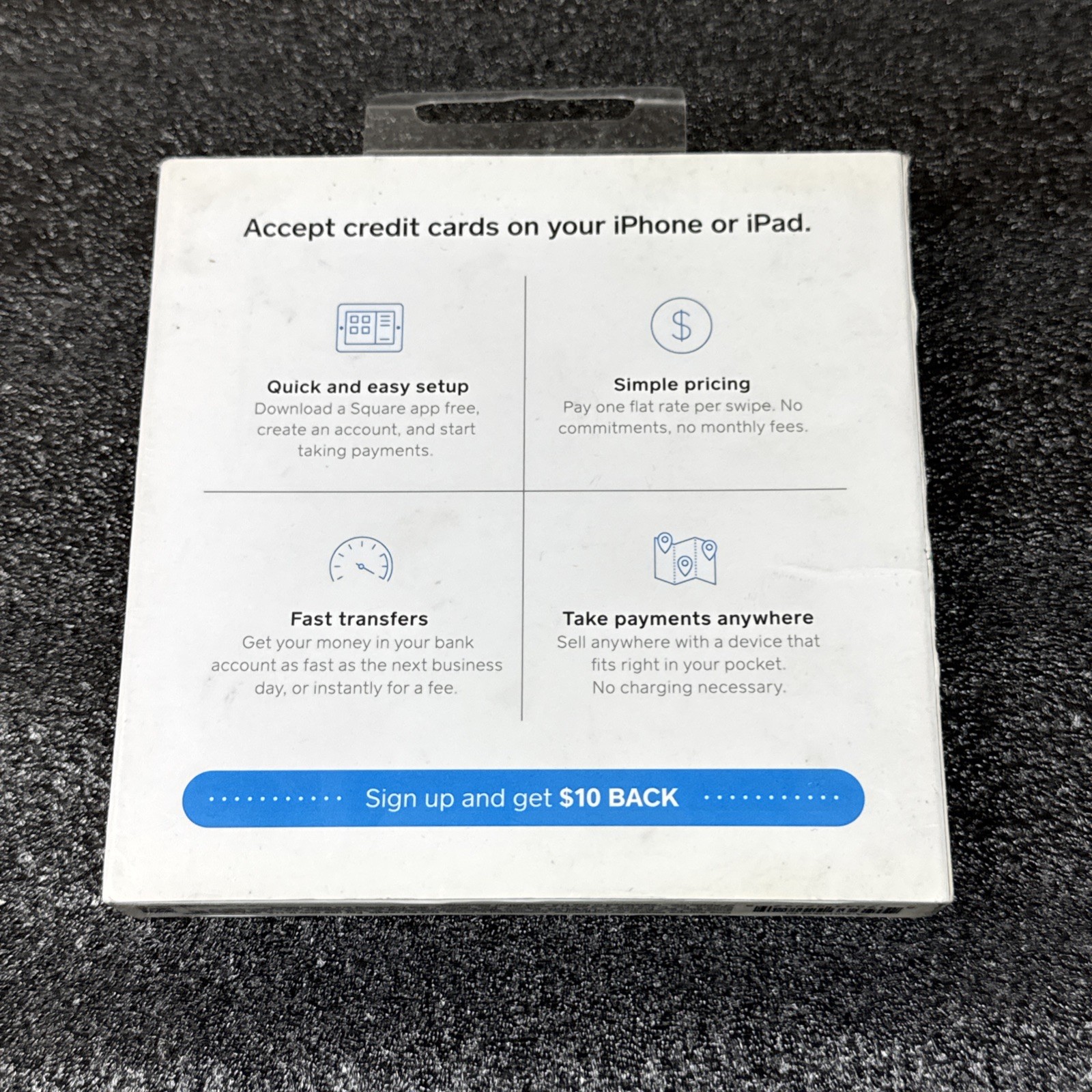 Square A-SKU-0523-01 Reader for Magstripe iPhone Lightning Connector New Sealed