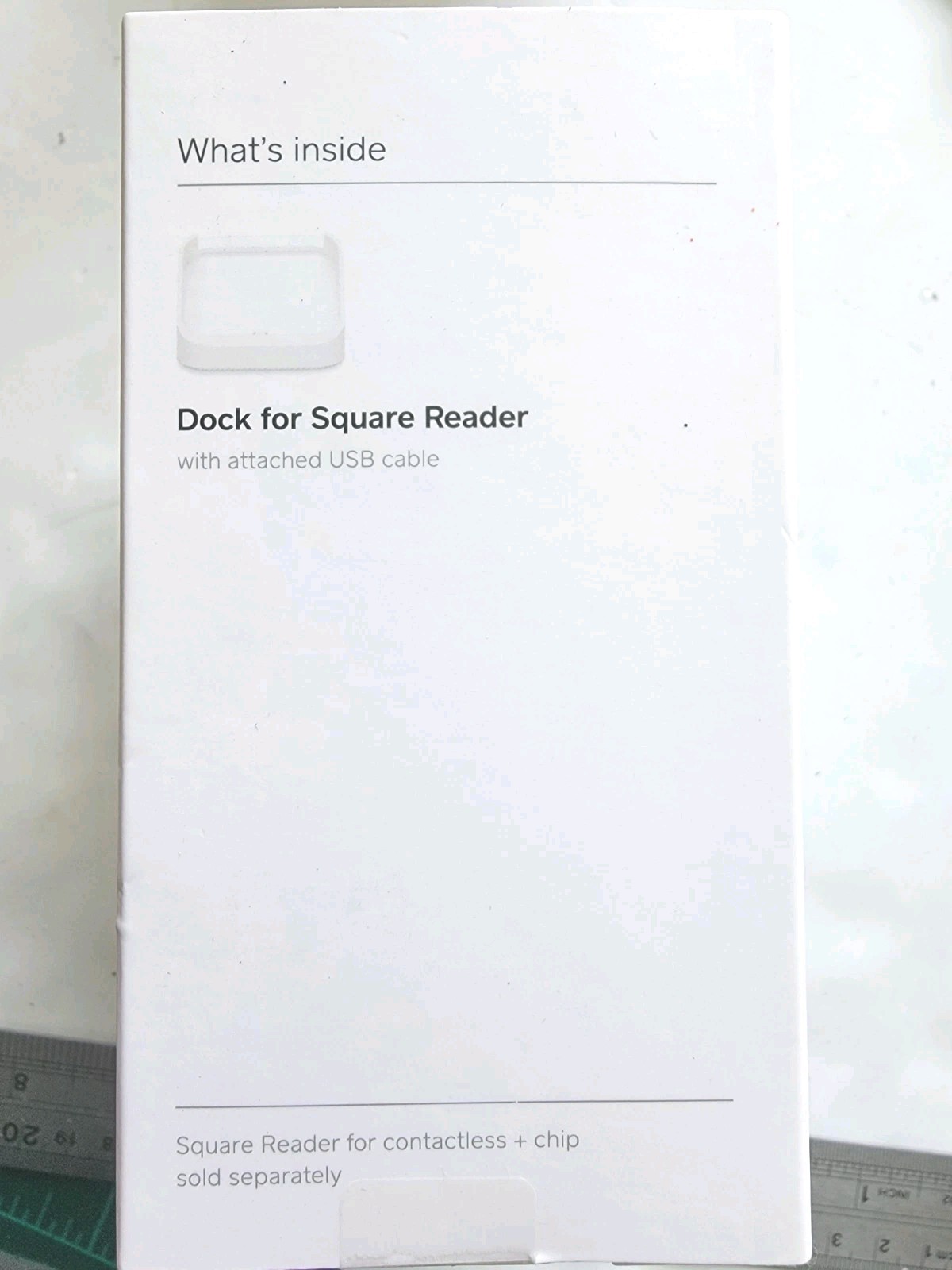 Square Dock for Contactless Credit Card Reader open box
