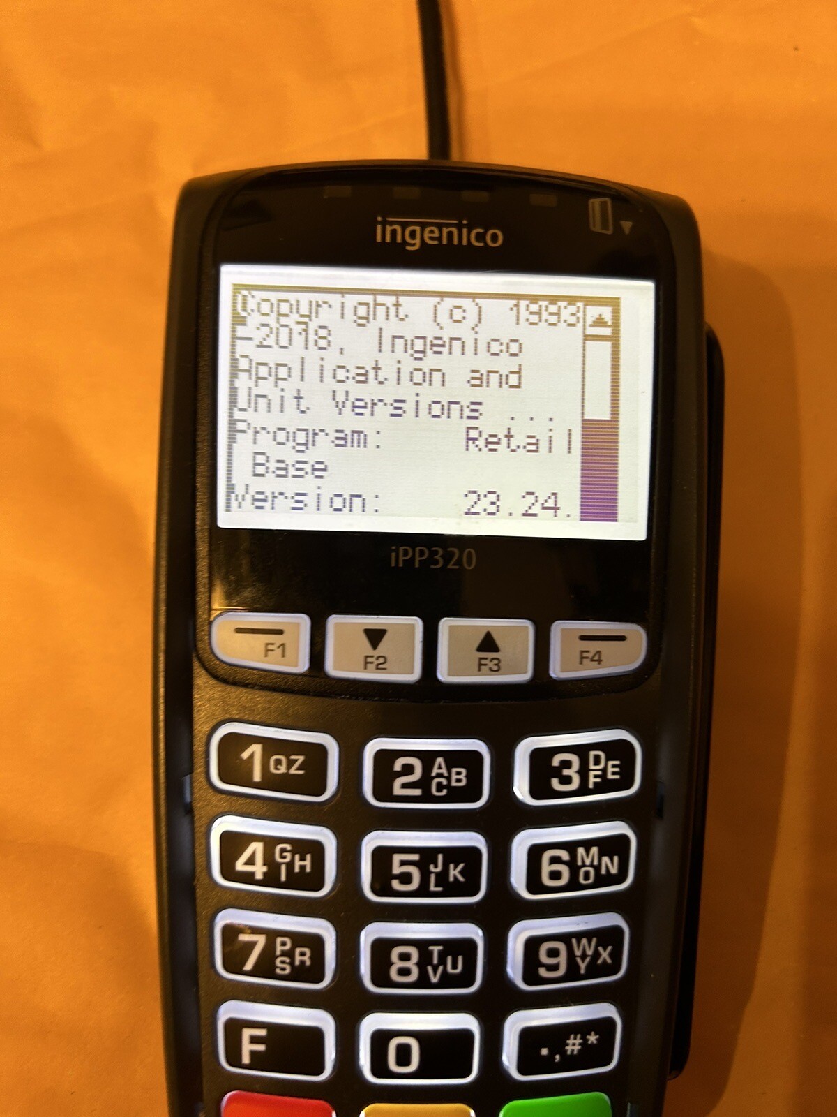 Ingenico iPP320 Credit Card Payment Terminal and Power Adapter