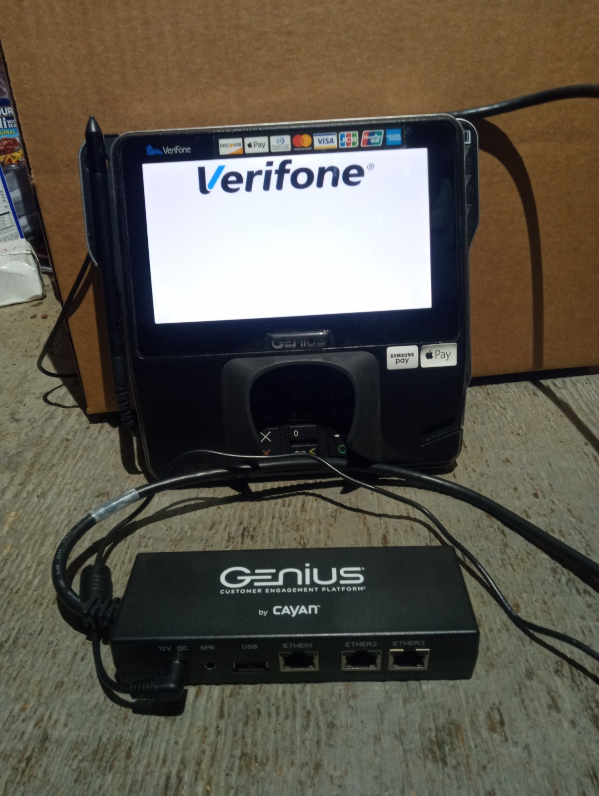 VeriFone MX925 MX925CTLS Genius by Cayan POS Credit Card Payment Terminal Tested