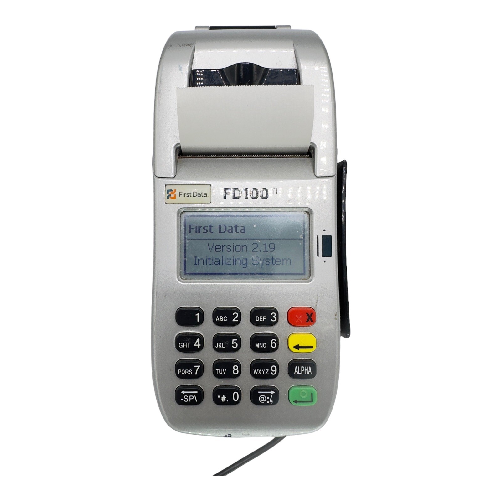 First Data FD100 TI Credit Card Terminal with Power Adapter