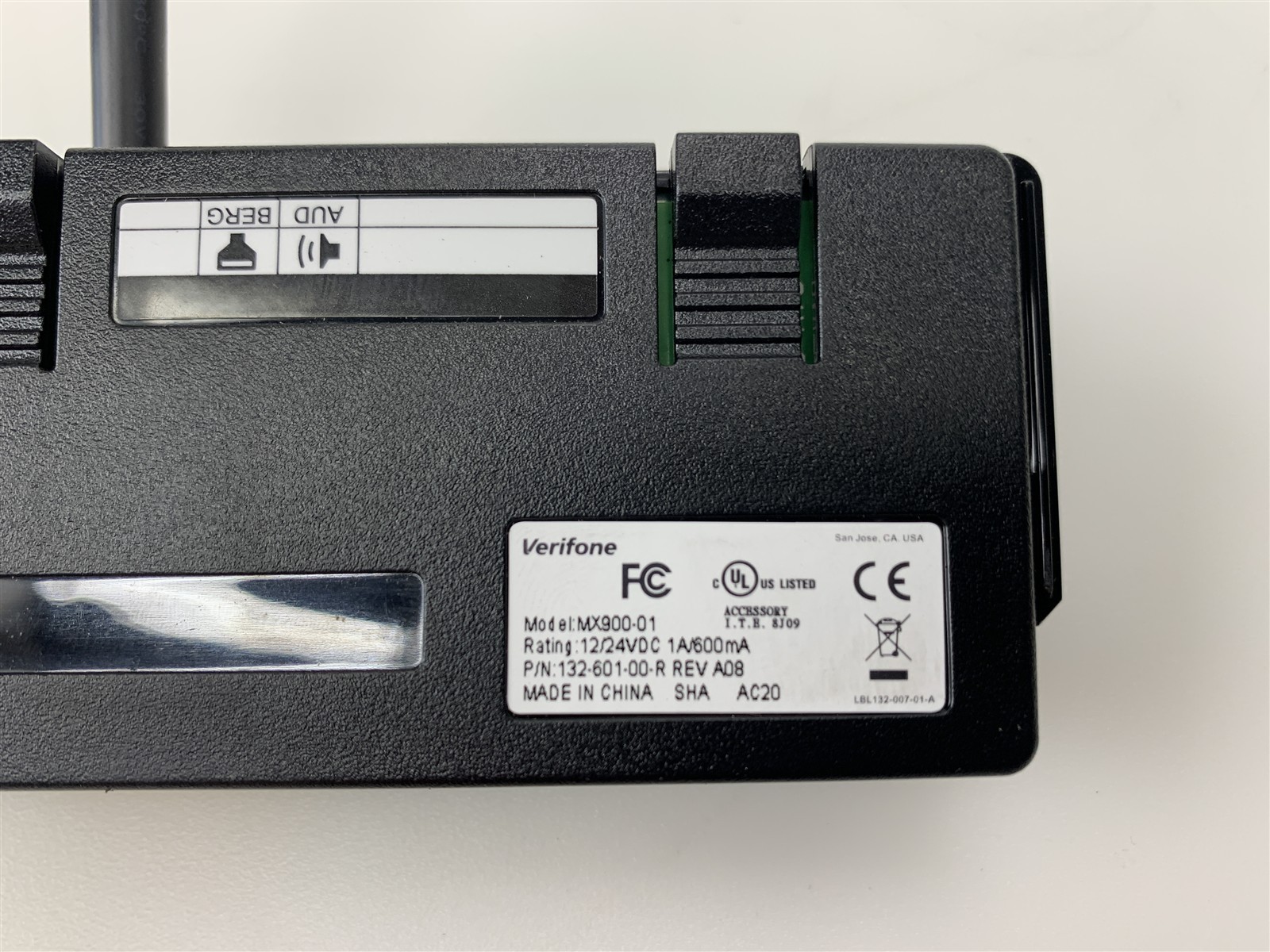 Verifone Mx900-01 Input Output Cash Register Block 132-601-00-R With Cable