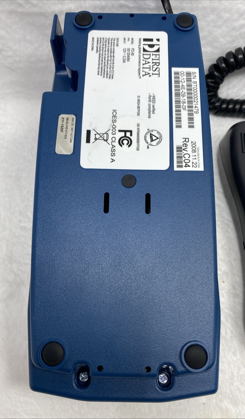 First Data FD50 + FD-10 Credit Card Reader Processing Terminal 