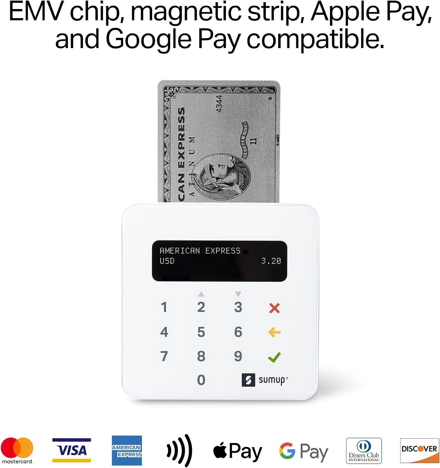 Sumup Plus Card Reader Bluetooth – Nfc Rfid Credit Card Reader For Smartphone
