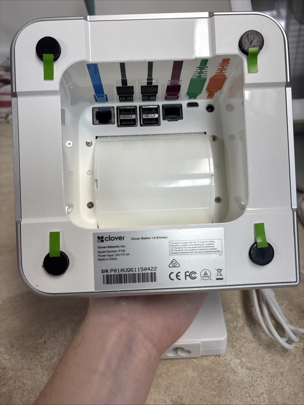 Clover C100 (Point Of Sale) System and Clover P100 High Speed Printer