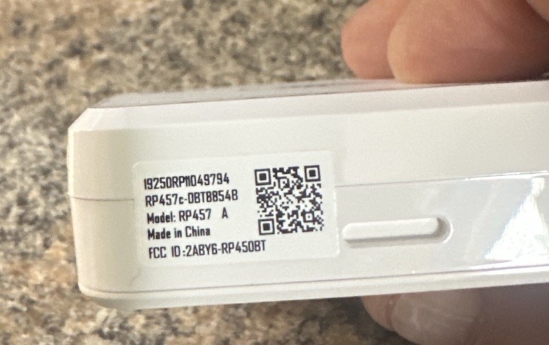Clover Go RP457 A Contactless Chip Swipe Card Reader White
