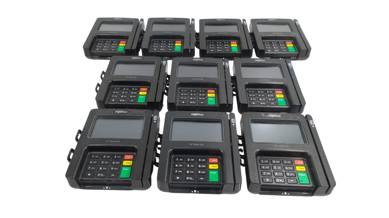 Lot of 10 Ingenico iSC Touch 250 Payment Terminals – Free Shipping