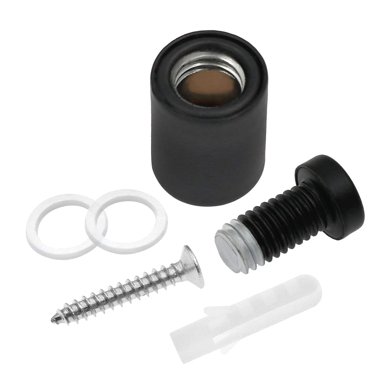 12 tornillos de acero inoxidable de 1/2″ x 0,78″, para montaje en pared.