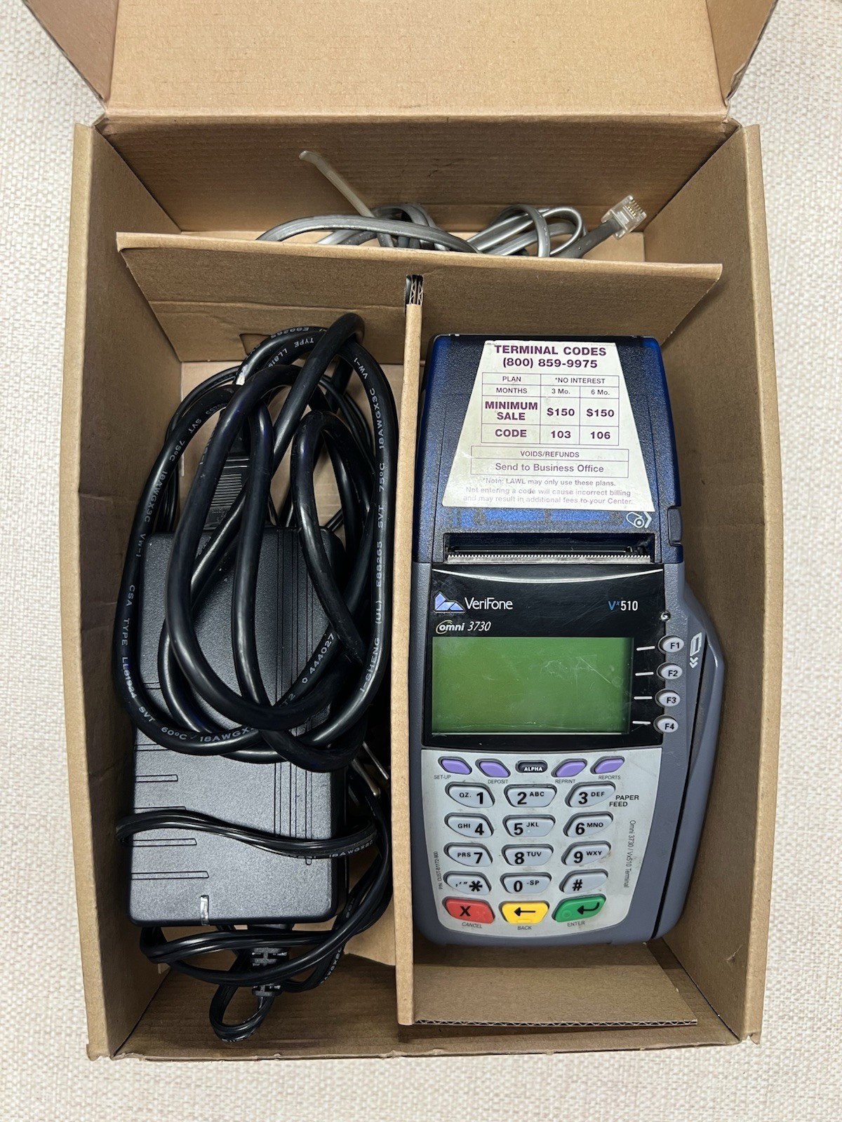 Verifone Vx510/Omni 3730 Credit Card Terminal