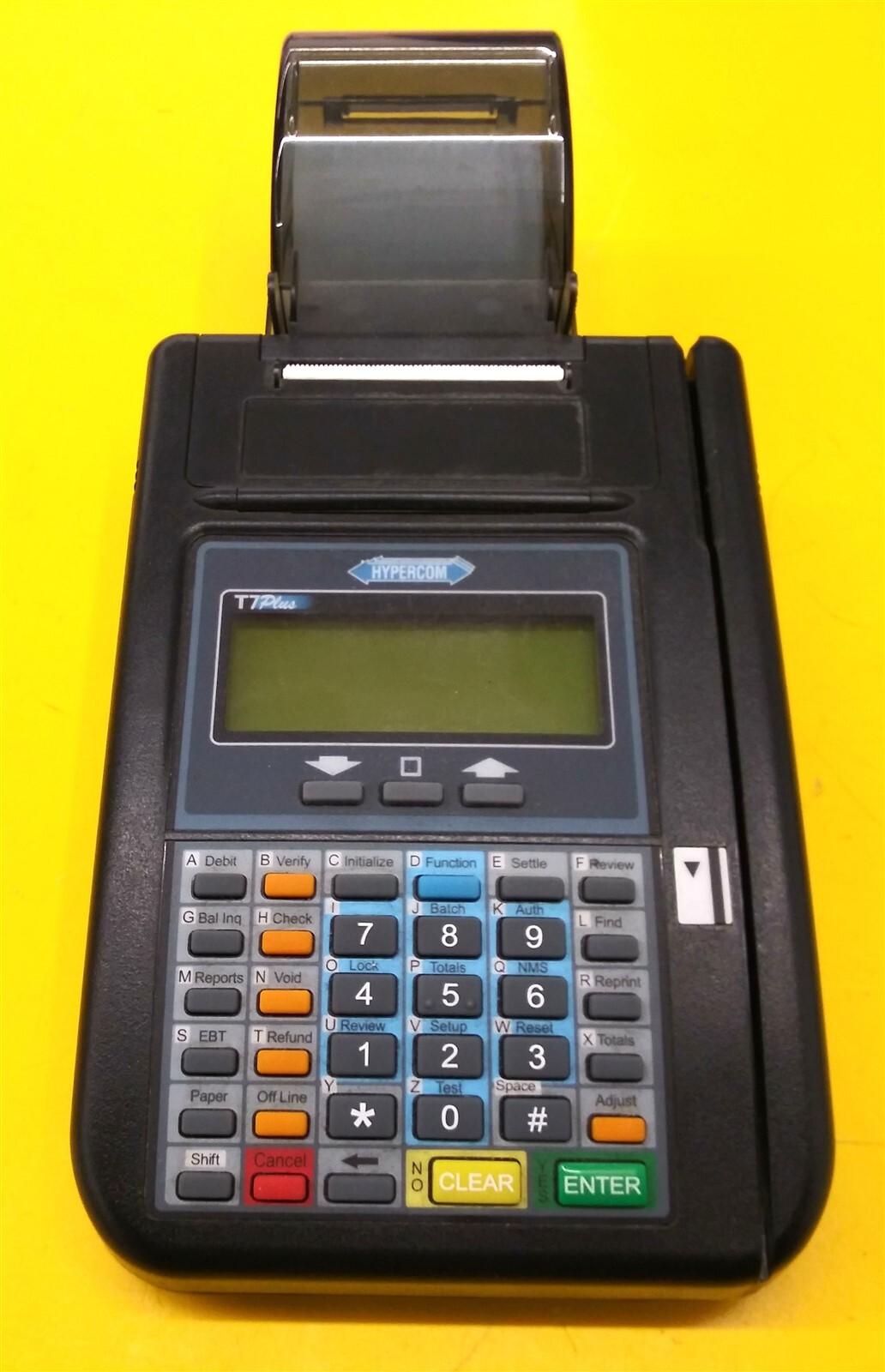 ⭐️⭐️⭐️⭐️⭐️ Hypercom T7 Plus Credit Card Reader Terminal Built-In Printer