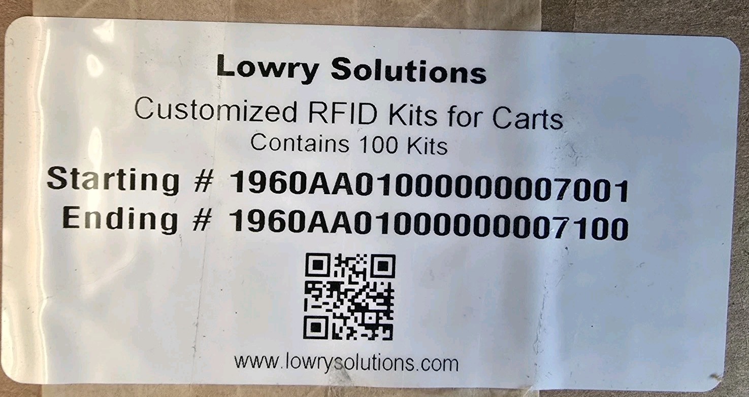 RFID X100 Tags Confidex Carrier Tough II Cart Equiptment Asset ID Tracking